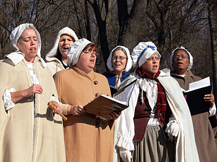 Colonial Revelers sing at Brandywine Battlefield State Park, Chadds Ford, Pa.