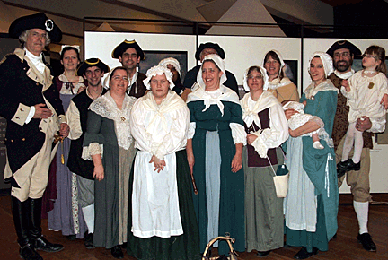 Colonial Revlers join George and Martha Washington at Valley Forge.