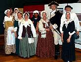 The Colonial Revelers pose with George and Martha Washingtown at Valley Forge, Pa.