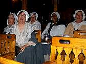 Singing on a trolley along the Main Line west of Philadelphia, Pa.